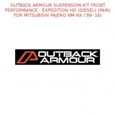 OUTBACK ARMOUR SUSPENSION KIT FRONT EXPD HD(DIESEL)(PAIR) PAJERO NM-NX ('99-'16)